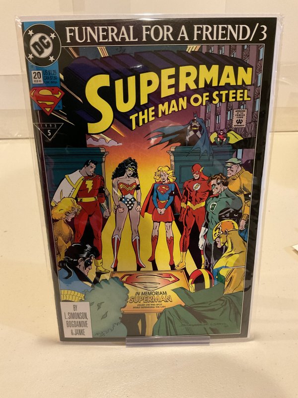 Superman: The Man of Steel #20  1993  Funeral for a Friend!