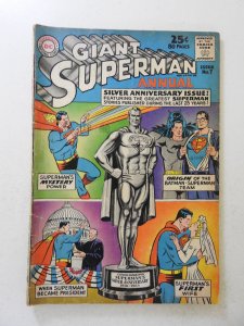 Superman Annual #7 (1963) FR/GD  5 in cumulative spine split, moisture stains