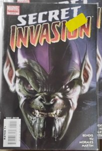 SECRET INVASION #5  2008 MARVEL DISNEY SKRULLS  SHIELD DELL'OTTO COVER