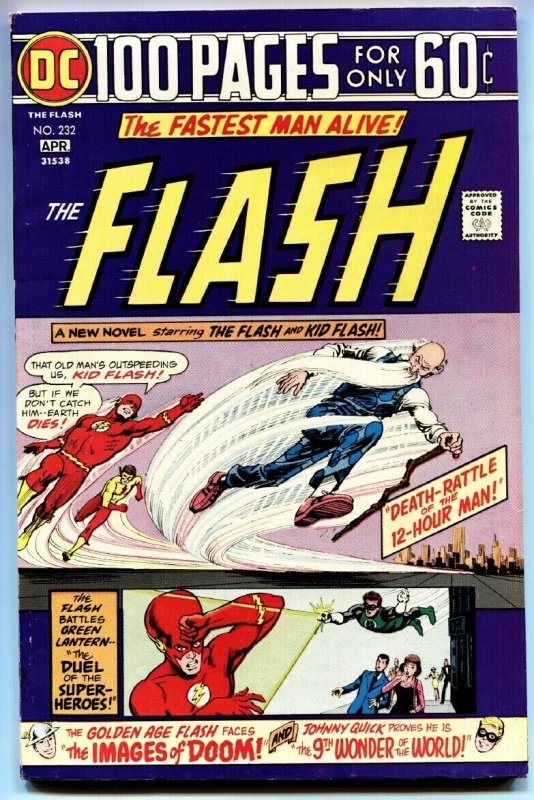 FLASH  #232 1973 Golden-Age Flash 100 page giant vf