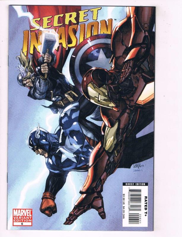 Secret Invasion # 6 NM 1st Print Variant Marvel Comic Book Avengers Hulk BN10