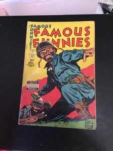 Famous Funnies #207 (1953) Mid-Grade World War II G.I Cover! VG/FN