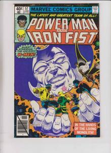 Power Man and Iron Fist #57 VF/NM uncanny x-men - living monolith - bob layton