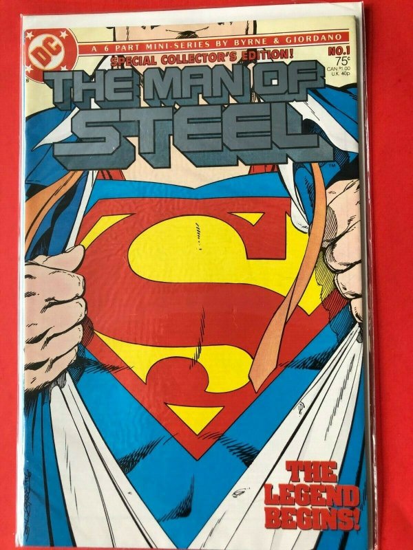   SUPERMAN THE MAN OF STEEL #1 1986 DC / COLLECTOR'S EDITION / HIGH QUALIT