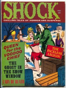 Shock Vol. 3 #2 1971- Horror Magazine Lady of Death- Queen for the Voodoo