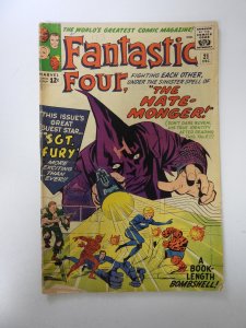 Fantastic Four #21 1st appearance of The Hate-Monger VG- condition see desc