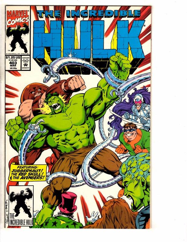 9 Incredible Hulk Marvel Comics # 396 397 398 399 400 401 402 403 404 TW47