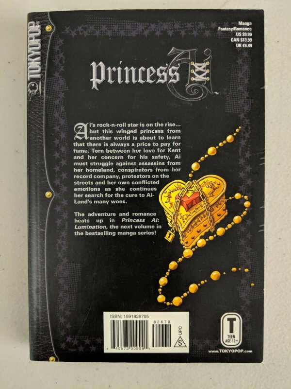 Princess Ai Vol 1-3 Full Set (TokyoPop, 2004) Misaho Kujiradou, Courtney Love