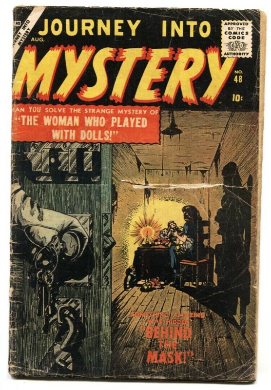 JOURNEY INTO MYSTERY #48 1957 Atlas horror comic book