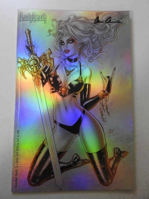 Lady Death: Scorched Earth #1 Holo Foil Edition (2020) NM Cond! Signed W/ COA!