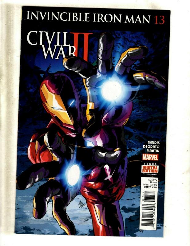 Lot Of 6 Invincible Iron Man Marvel Comic Books # 10 11 (2) 12 13 14 Hulk MF22