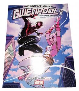 Unbelievable Gwenpool #5 Reversible Folded Promo Poster (10 x 13) - New!