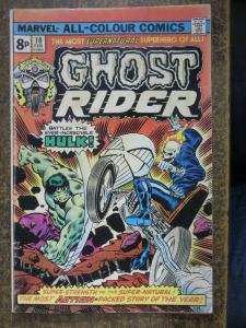 GHOST RIDER (1973) 10 FAIR UK EDITION 2/1975 COMICS BOOK