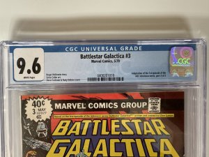 Battlestar Galactica #3 CGC 9.6  Newsstand Marvel (1979)