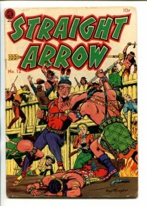 STRAIGHT ARROW  #12-1951-ME-ATTACK ON FORT COVER-FRED MEAGHER ART-vg