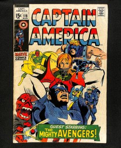 Captain America #116 Red Skull Avengers!