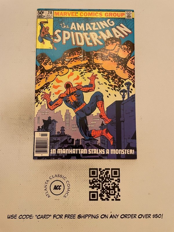 Amazing Spider-Man # 218 NM Marvel Comic Book Wedding Issue Goblin 28 SM16