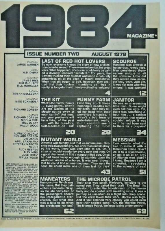 mm 1984 (1978, Warren) #2nm-, 3nm- (2 book set)