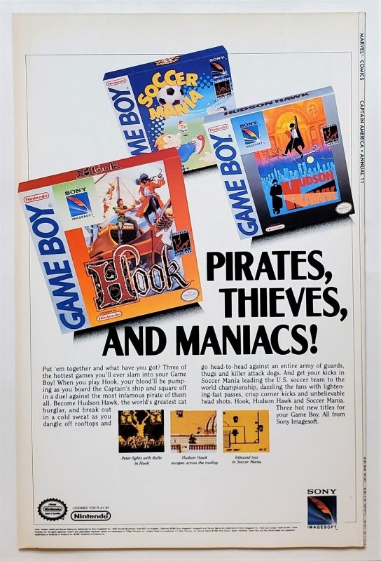 Captain America (1st Series) #Annual #11 (Sept 1992, Marvel) VF-  