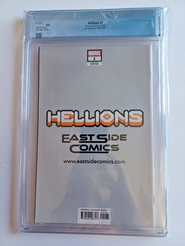 Hellions #1 Mayhew Psylocke East Side Virgin Variant - 2020 - CGC 9.8