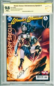Wonder Woman 75th Anniversary Special (2016) CBCS 9.8! Signed by Gail Simone!