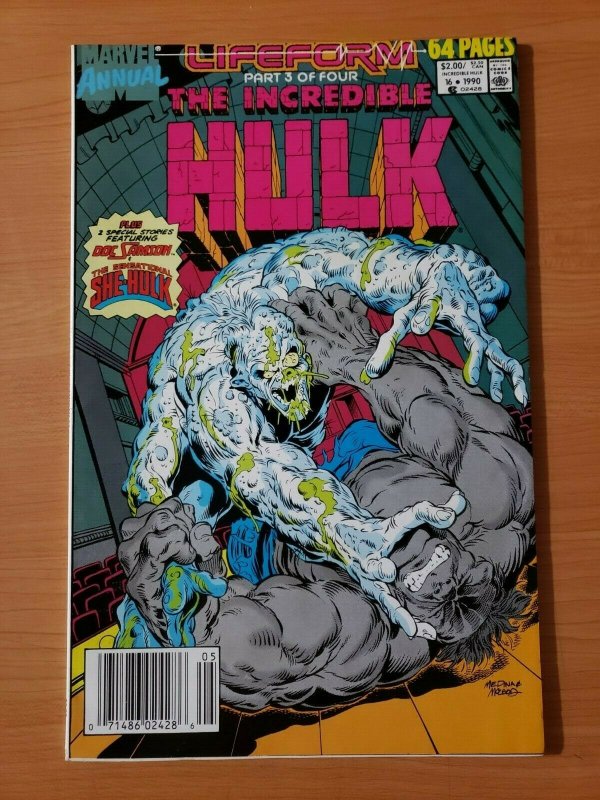 The Incredible Hulk Annual #16 Newsstand ~ NEAR MINT NM ~ (1990, Marvel Comics)