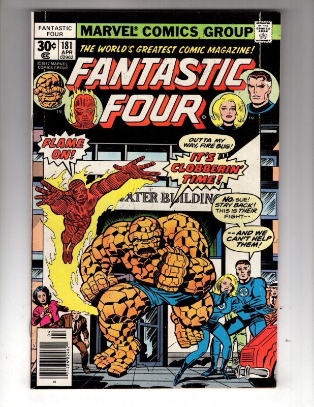 Fantastic Four #181 (1977) ANNIHILUS Appearance ~ Kirby, Sinnott Cover / ID#22