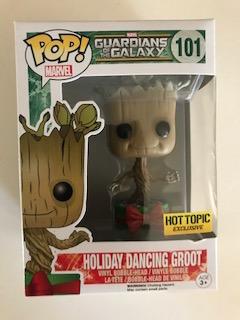 Guardians Of Galaxy Holiday Dancing GROOT Hot Topic Exclusive Pop Vinyl