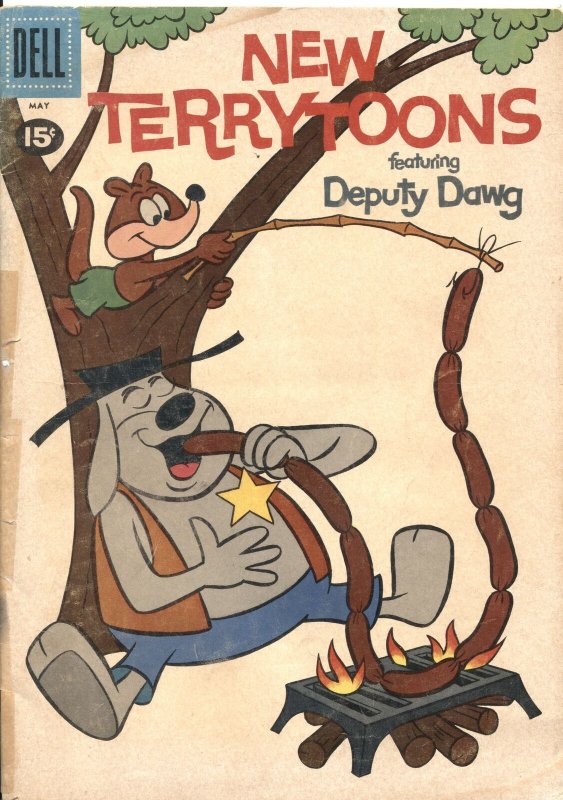 NEW TERRYTOONS #4 - 1961 - DELL - DEPUTY DAWG - GANDY GOOSE - LITTLE ROQUEFORT