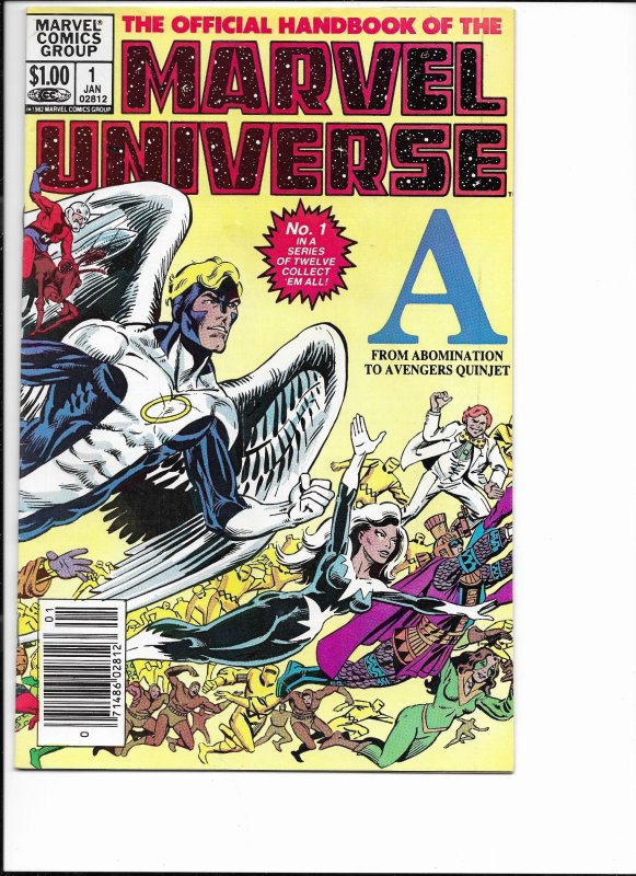 The Official Handbook of the Marvel Universe #1 Newsstand Edition (1983)