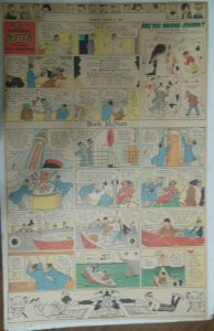 Boob McNutt Sunday by Rube Goldberg from 3/4/1934 Large Rare Full Page Size!