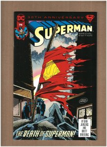 Superman #75 30th Anniversary Facsimile Reprint 2022 Death Superman NM- 9.2