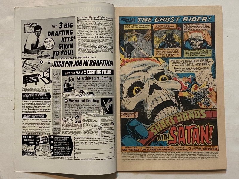 *Ghost Rider (1973) 2 Very Good (G Partially Inked, otherwise Fine-)