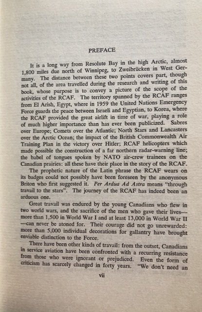 There shall be wings, Canadian AF story, Roberts, 1959