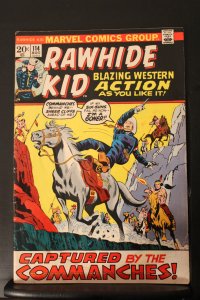 The Rawhide Kid #114 (1973) Affordable-Grade VG+ Captured By The Commanches