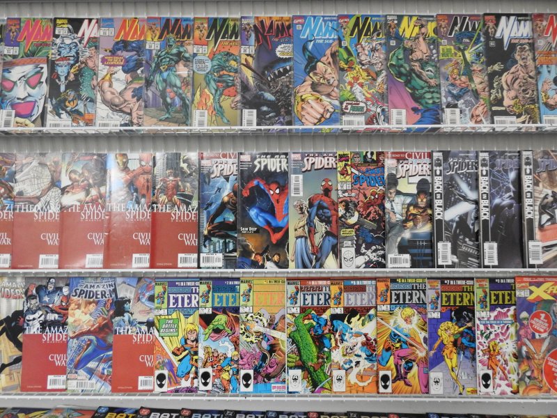 Huge Lot 180+ Comics W/ Sub-Mariner, Spider-Man, X-Force+ Avg VF- Condition!
