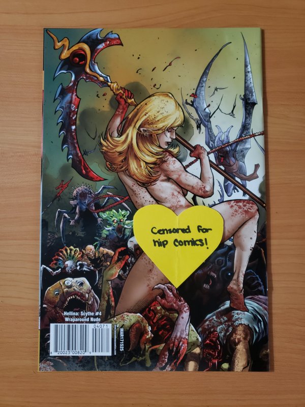 Hellina Scythe #4 Wraparound Nude Variant Cover