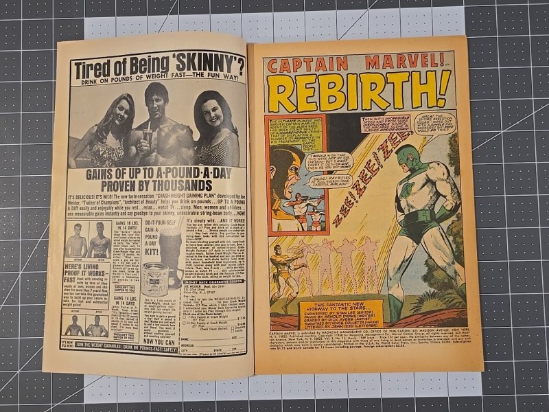 Captain Marvel #11 ?-Captain Marvel Gets New Powers (Marvel Comics—March-1969)