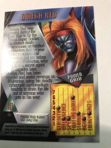 OMEGA RED #101 card : Marvel Metal 1995 Fleer Chromium; NM/M Avengers, base