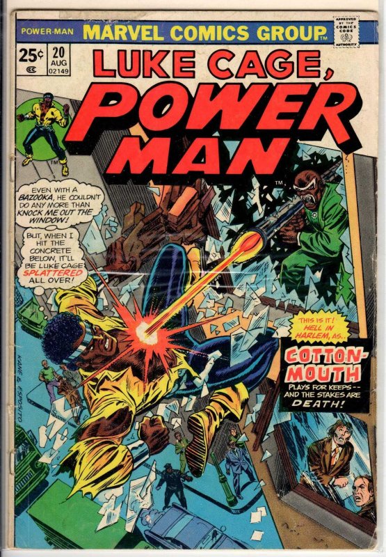 Power Man #20 (1974) 5.5 FN-