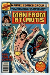 Man from Atlantis 1 1978 Giant-Size $1 TV Bronze Age Marvel Patrick Duffy Origin 