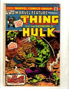 Marvel Feature # 11 FN- Comic Book Feat. Thing & Iron Man Thanos Avengers NP9