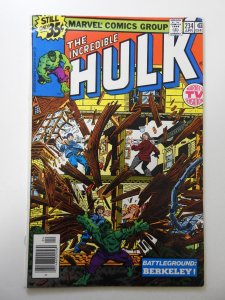 The Incredible Hulk #234 (1979) VG Condition moisture stain