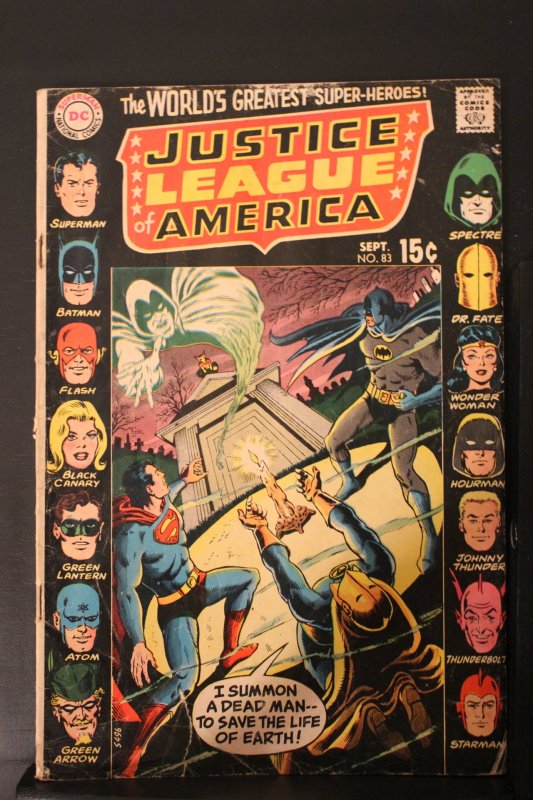 Justice League of America #83 (1970) Mid-Grade FN Phantom Stranger Giant-Size!