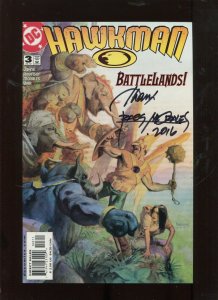 HAWKMAN #3  (9.2) SIGNED BY RAGS MORALES