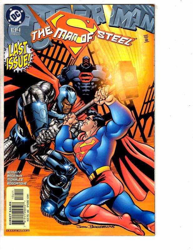 9 Superman Man Of Steel DC Comic Books #126 127 128 129 130 131 132 133 134 J214