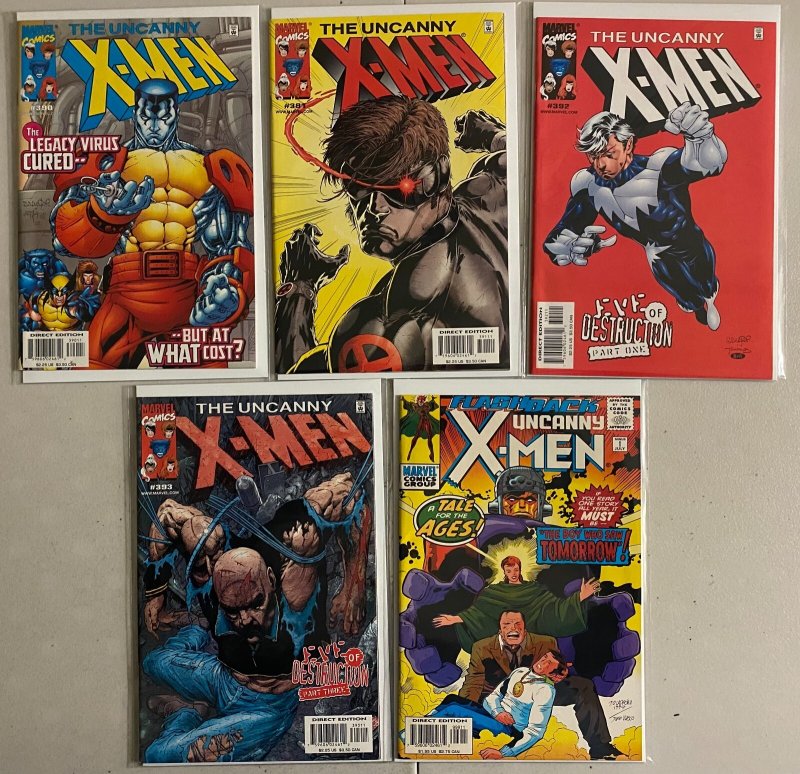 Uncanny X-Men lot #300-393 + Special Marvel 1st (avg 7.0) 37 diff (1993 to 2001)