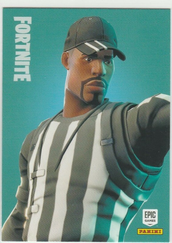 Fortnite Striped Soldier 143 Uncommon Outfit Panini 2019 trading card