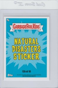 Garbage Pail Kids Erupt Tina 12b GPK 2017 Adam Geddon trading card sticker