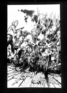 Walking Dead 15th Anniversary Edition #53 B&W Virgin Cover Variant 1:10